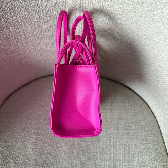 Telfar Small Shopping Crossbody Bag in Azalea Bright Pink - Picture 4 of 7